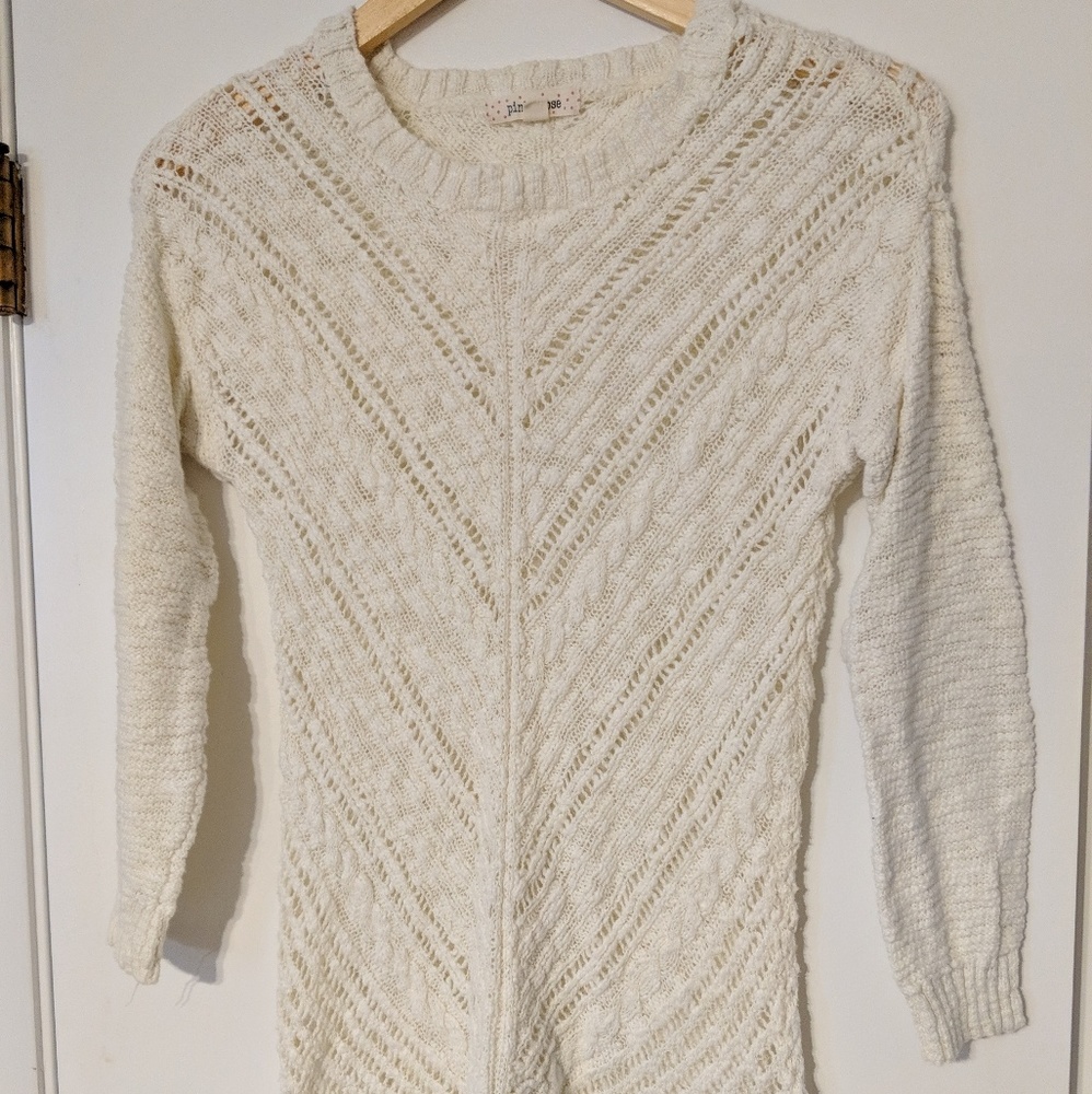Cozy white sweater